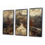 Beige, orange, automne, château rustique en Europe I - Châteaux, ensemble d'art mural-107164437-107164454