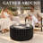 Deja 28"W Round Concrete Outdoor Coffee Table