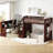 Twin Size Loft Bed With Movable Desk And Storage Shelf-793336608-793336611