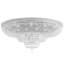 Petit Crystal Deluxe 36 Light 48in x 21in Flush Mount in Polished Gold with Clear Optic Crystals-871761284-871761287