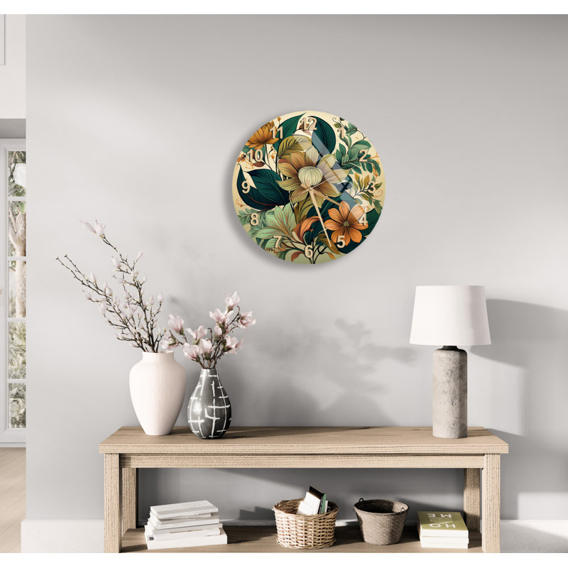 Horloge murale silencieuse Earthy, Doré