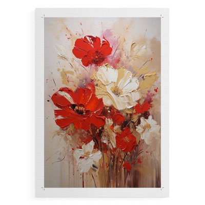 FLORAL Series CCXCII -Canvas Print Only - NOT FRAMED