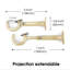 Supports de tringle à rideaux réglables 1,12 po (ensemble de 3)-285187344