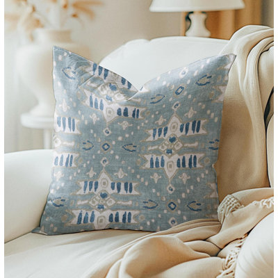 Lake Blue Artistry Tribal Pillow Cover