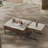 Simple microcrystalline stone coffee table