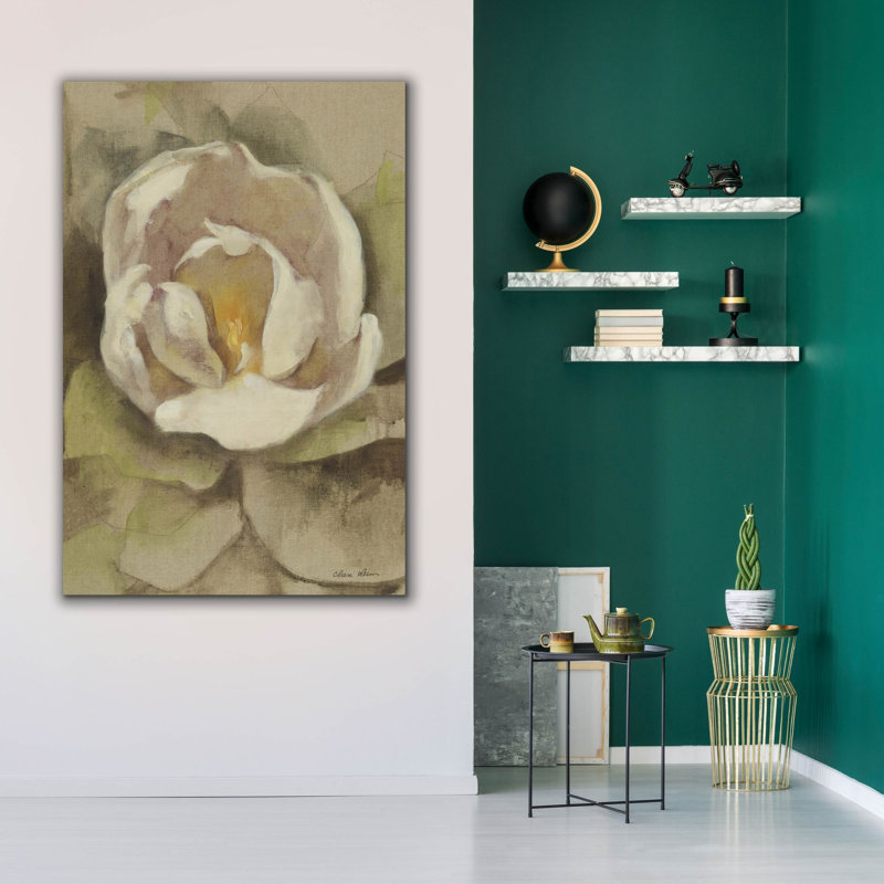 «White Blossom Crop» par Cheri Blum, art mural sur toile, H 60 po x l 40 po x P 1,5 po