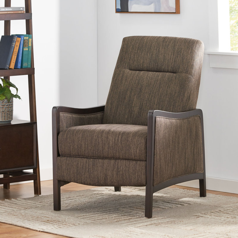 Burtnett Upholstered Recliner, Brown 100% Polyester