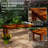 Backless Front Porch Bench,Wood Outdoor Bench-990200931