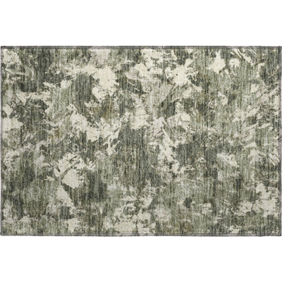 Premium Machine Washable Prisco Olive Rug