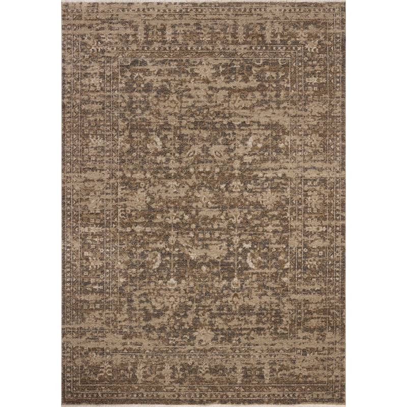 Tapis granit / naturel Loloi Haywood, Rectangle 5 pi 3 po x 7 pi 7 po