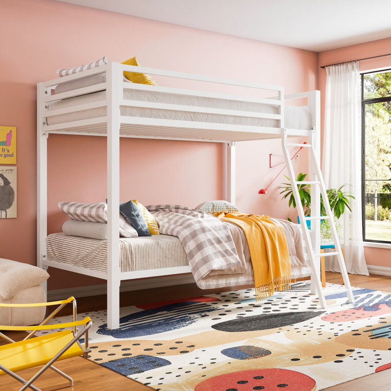 Labounty Twin Over Twin Standard Bunk Bed, White