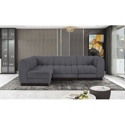 Canapé modulaire rembourré 4 pièces Ivena