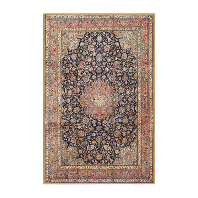 Traditional Red/Black/Beige Area Rug