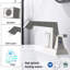 Robinet de salle de bain noir mat avec 2 poignées - 4 po de lavabo escamotable et matériau de lignes d'alimentation, débit efficace, poignée de lavabo moderne, design personnalisé-124242036