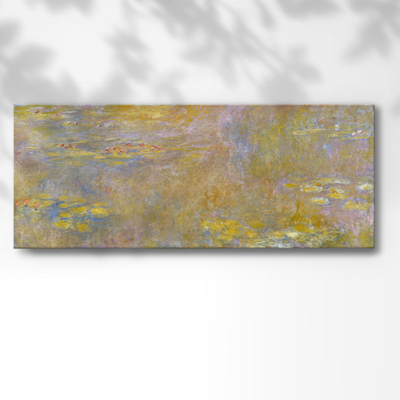 Water Lilly II sur toile, H 20 po x l 50 po x P 1,5 po