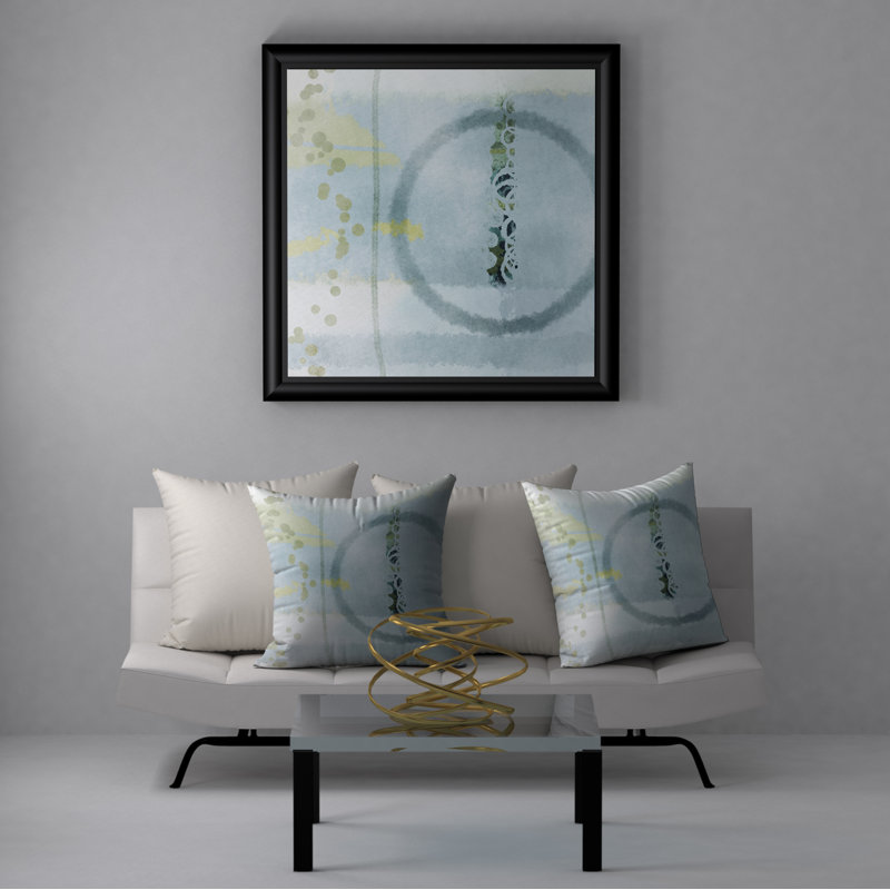  Housse et insert de coussin carré effervescent Palatial, H 18 po x l 18 po