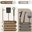 30'' Fireplace Tool Set, 4 Pcs Heavy Duty Manganese Steel Fireplace Tools