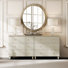 Commode 2-en-1 en bois avec 6 tiroirs Lysiane