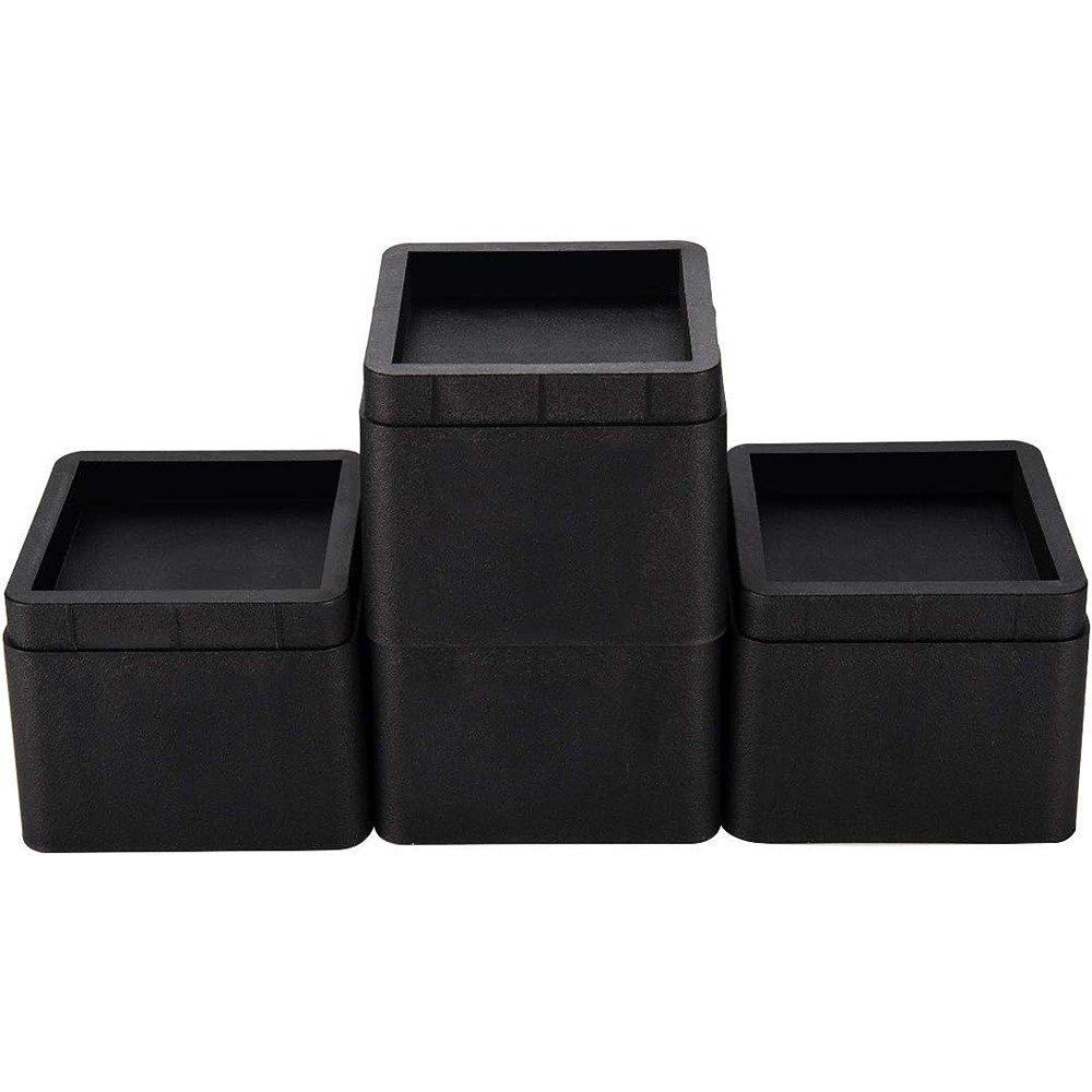 MAXAYA Bed Risers 3 Inch Heavy Duty Stackable Furniture Risers For Sofa ...
