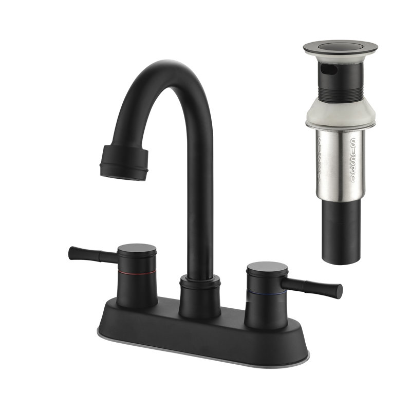 Robinet de salle de bain à ensemble central avec bonde