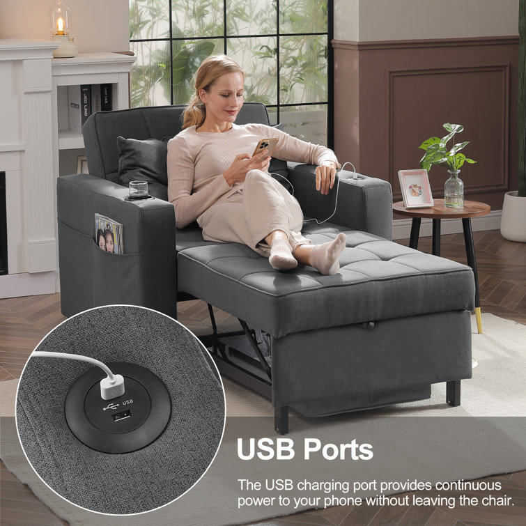 Sofas For Living Room HollyHOME Modern Fabric Large Lazy Chair