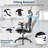 Inbox Zero Mesh Office Chair Executive Chair With 90°-120° Tilting Backrest Lumbar Support