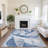 Premium Machine Washable Ashington AMF1836 Swirls Rug-1221959133