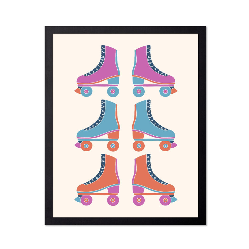 Groovy Roller Skates No2, 12"H x 16"W, Poster, Unframed