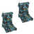 Blue/Green/Carena Teal Floral