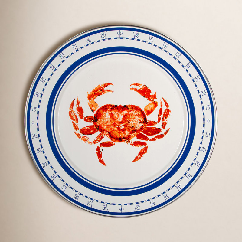Set of 2 Crab House Chargers