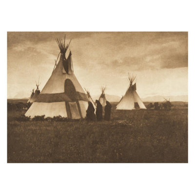 «Return to the Faster's Lodge - Piegan» (The North American Indian v. VI. Cambridge MA: The University Press, 1970) par Edward Sheriff Curtis - Impression giclée