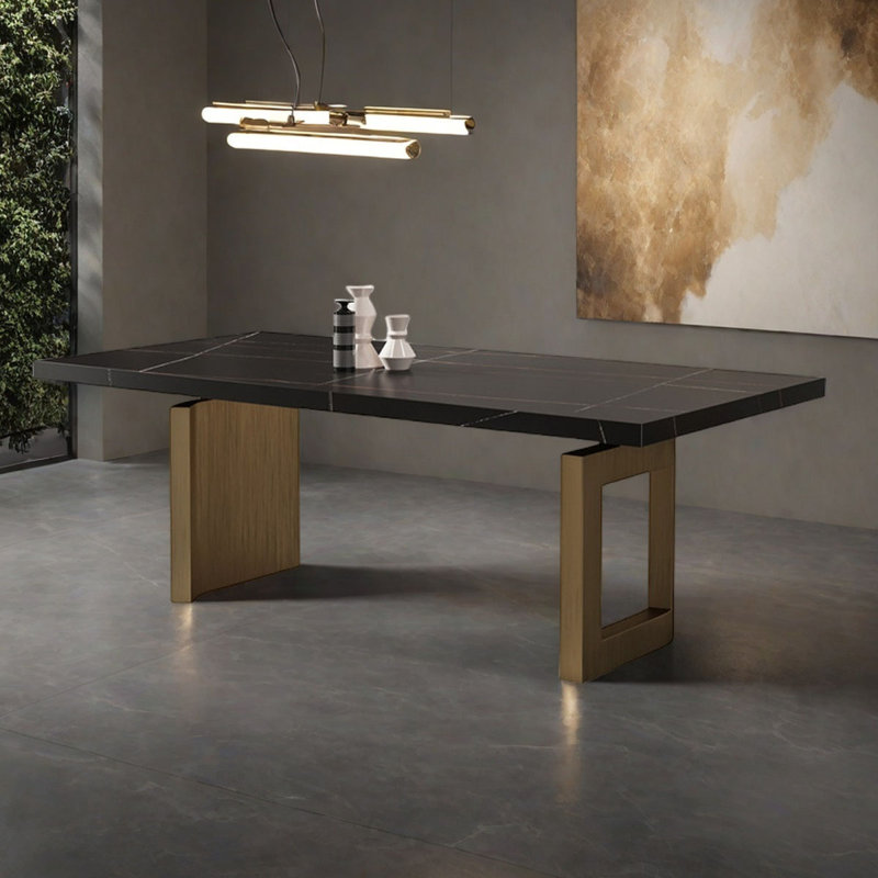 Table de salle à manger Modern, H 29,5 po x L 70,9 po x l 35,4 po