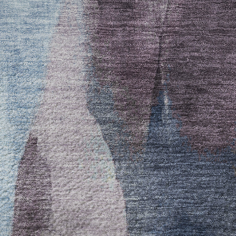 Premium Machine Washable Prado AMF1989 Waves Rug, Rectangle 10' x 14'