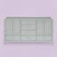 Base de meuble-lavabo double 66 po Panchuri ARIEL Cambridge-1248082371
