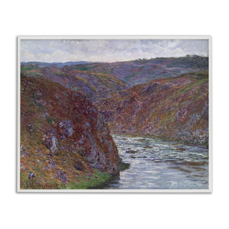 Giclée classique de la Creuse par one1000paintings, Giclée encadrée blanc bord de mer, H 16 po x l 20 po