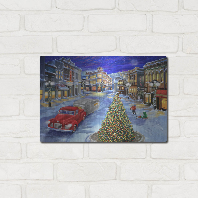 «Main Street Christmas» par Bigelow Illustration, H 12 po x l 16 po