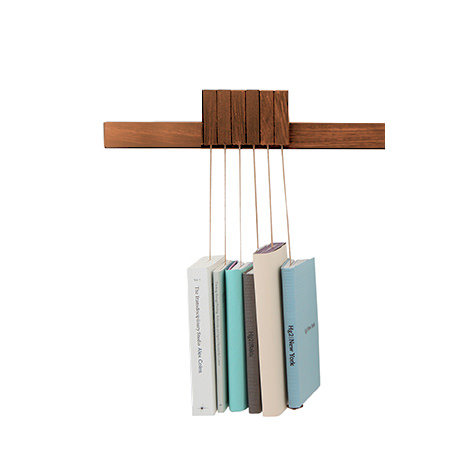 Hanna Solid Wood Magazine Rack, Walnut