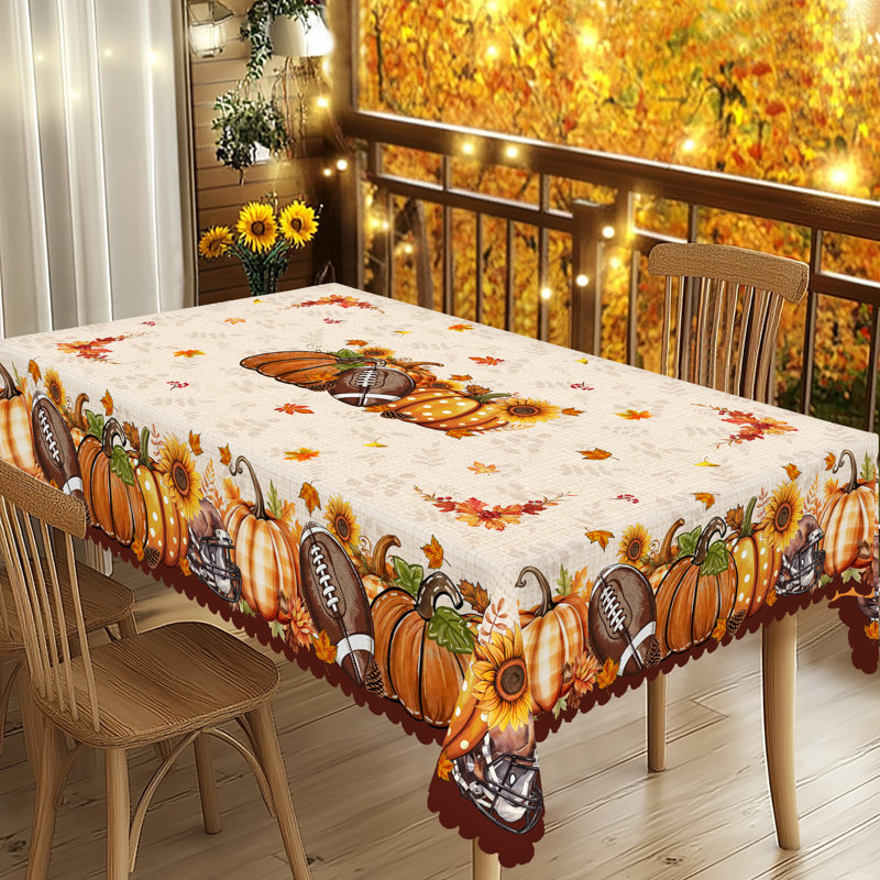 Nappe en polyester 1pc Autumn Decor, L 86 po x l 60 po