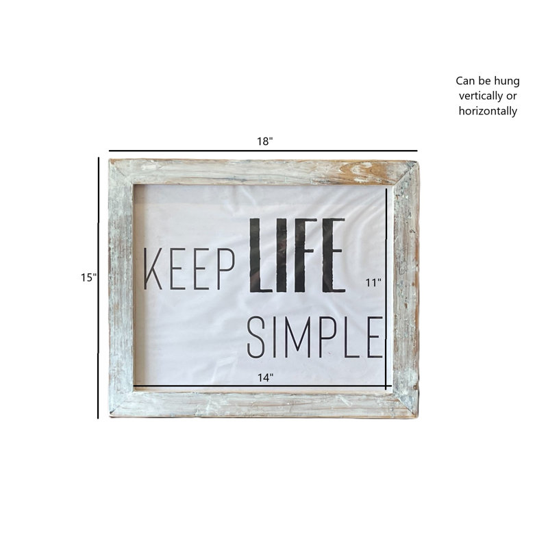 Rustic Memory Frame Wall Art, White, 11" x 14"