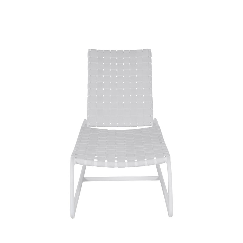 Catalina Chaise Lounge, Chalk/White