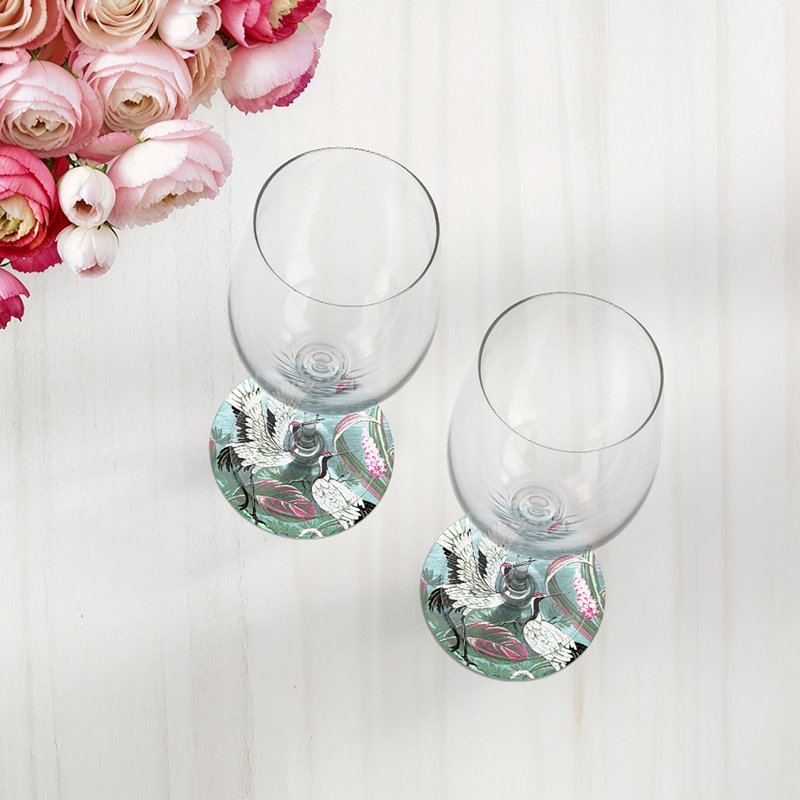 Sous-verres ronds en cuir Summer Palace Pinotti, Pinotti