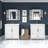 Edion Double Bathroom Vanity with Ceramic Top-1512403665