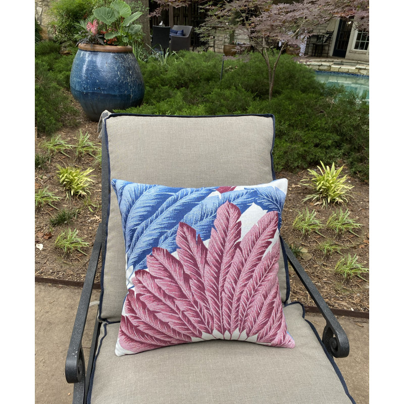 Palmetta Square Indoor/Outdoor Pillow Cover & Insert