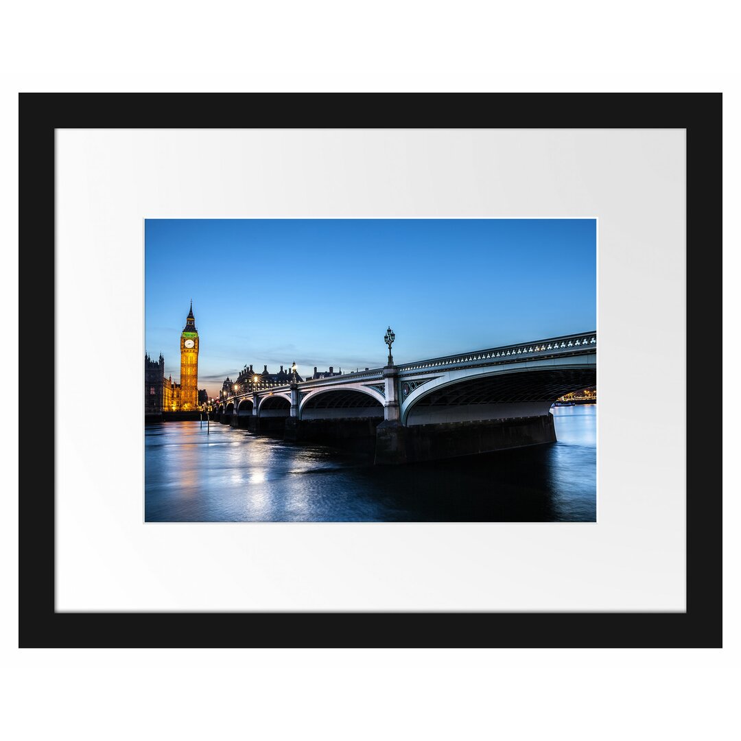 Gerahmtes Poster Westminster Bridge Big Ben