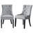 Tufted Upholstered Gray Dining  Chair -749856963