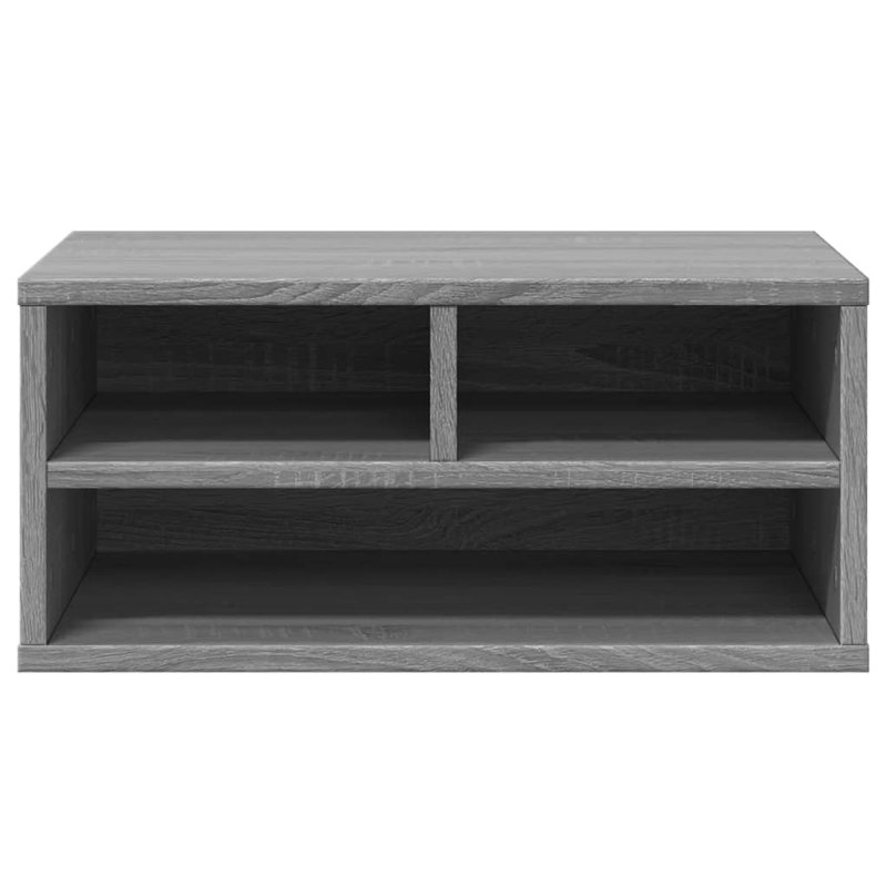 Printer Stand 19.3"X15.7"X8.9" Engineered Wood, Gray Sonoma