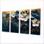 «Blue Polynesian Paradise - Poppies», ensemble de reproduction d'art mural-154063932