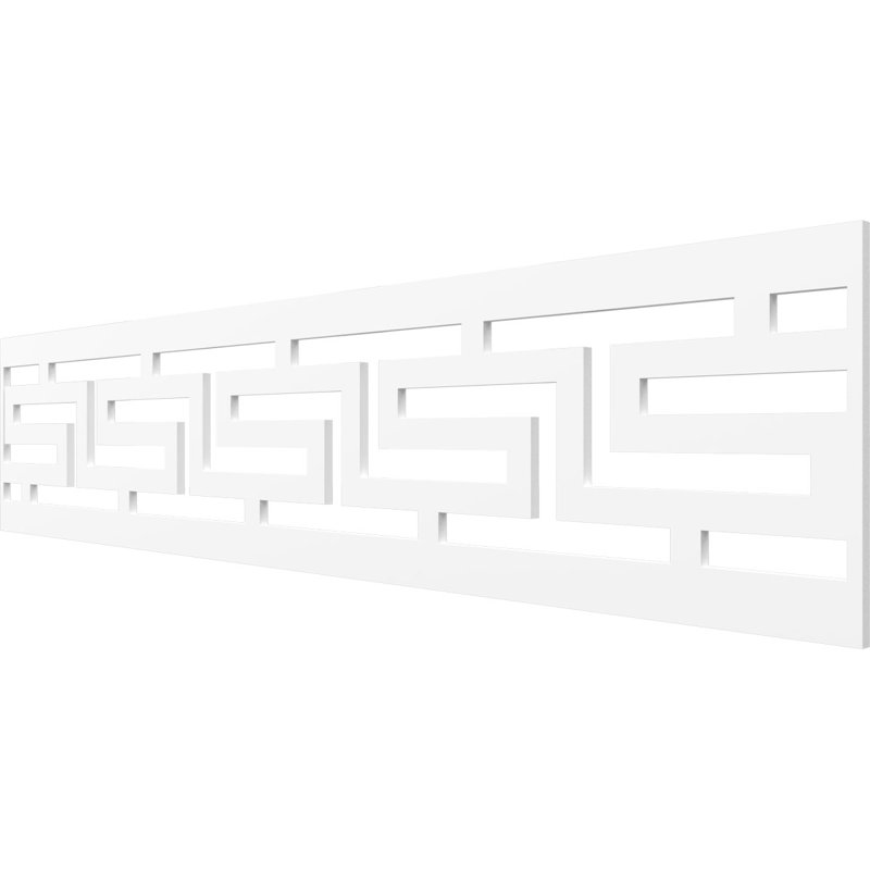 Moulure de panneau H T, H 10 po x l 46,75 po x P 0,38 po, PVC de qualité architecturale