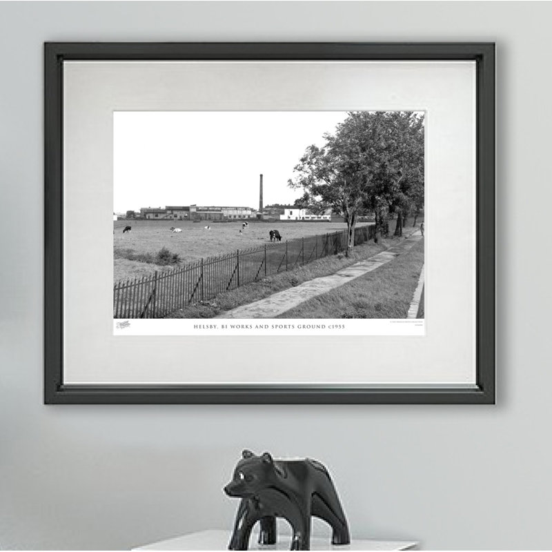 Helsby, BI Works And Sports Ground C1955 - Single Picture Frame Print, 45cm H x 60cm W x 2.3cm D