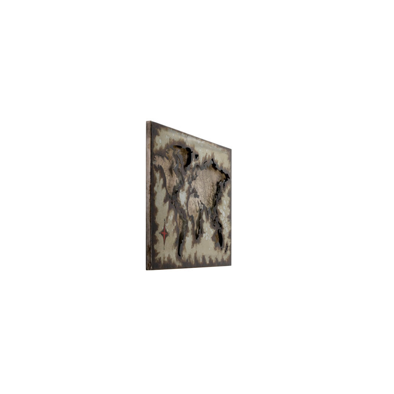 Handmade Industrial Cities & Countries Wall Decor on Metal